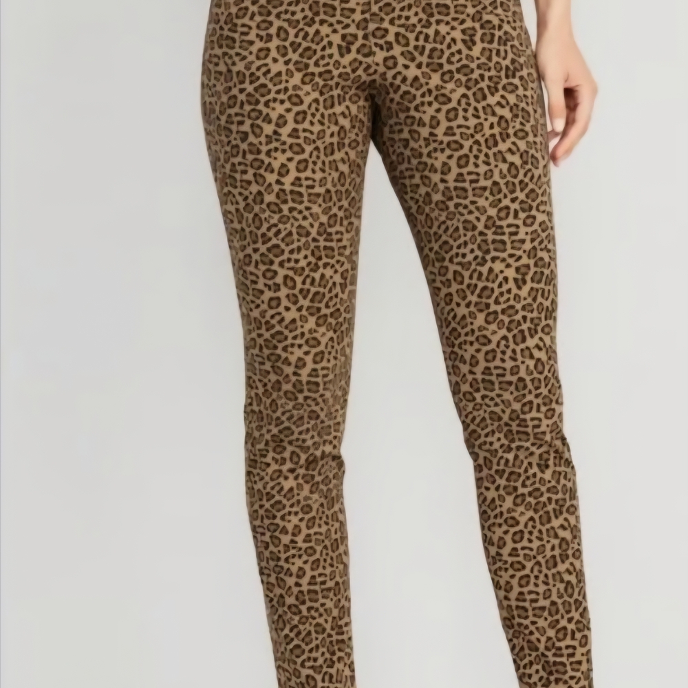 Old Navy Brown Leopard Print Ankle Pants